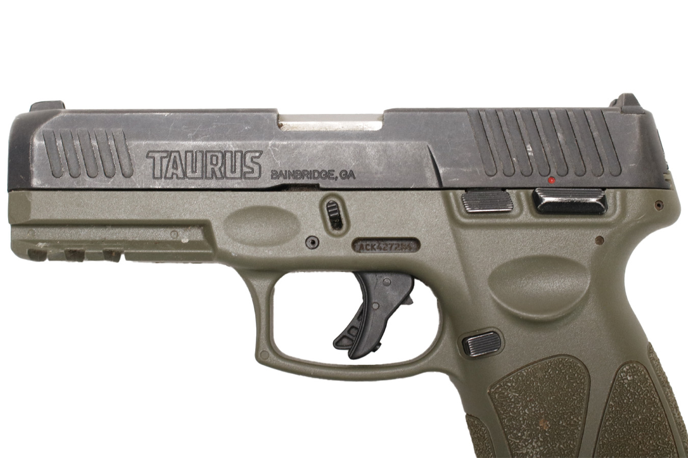 TAURUS G3 9MM Police Trade-in Pistol with OD Green Frame